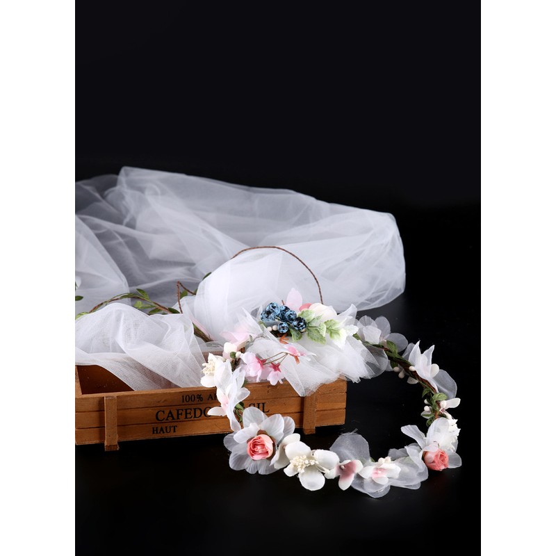 Flower Girl Alloy/Artificial Flower Tiaras With Lace/Flower