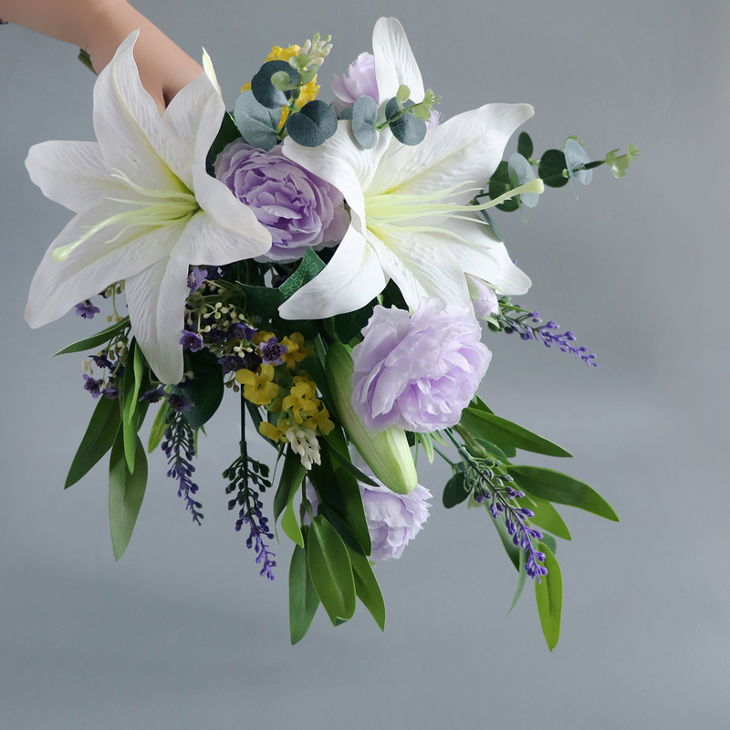 Elegant/Fascinating/Blooming Free-Form Silk Flower Bridal Bouquets - Bridal Bouquets