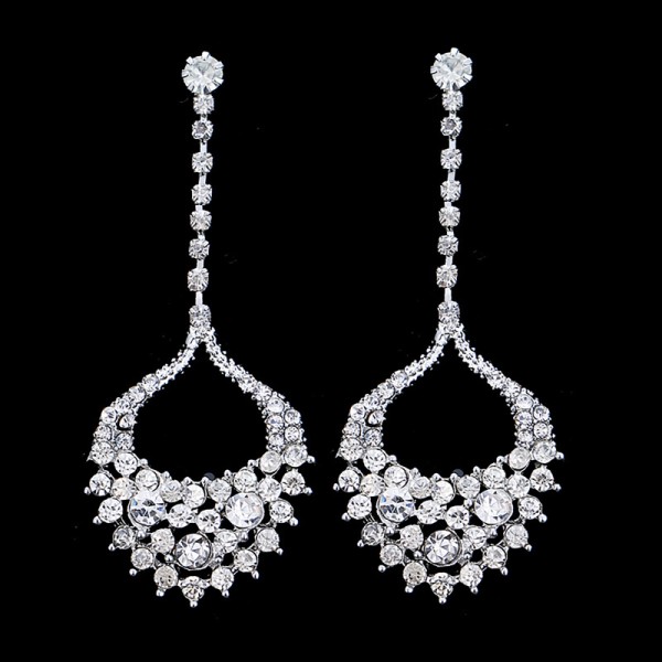 Ladies' Elegant/Classic/Simple Alloy With Irregular Cubic Zirconia Earrings