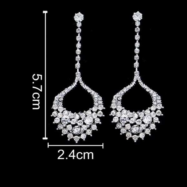 Ladies' Elegant/Classic/Simple Alloy With Irregular Cubic Zirconia Earrings