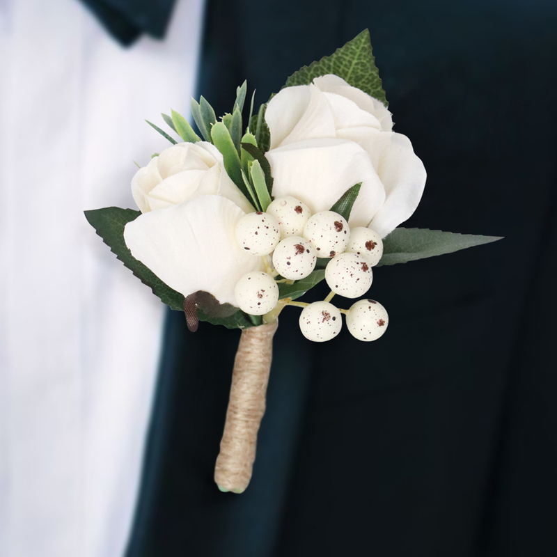 Elegant/Fascinating/Dreamlike/Delicate Free-Form Silk Flower Boutonniere -