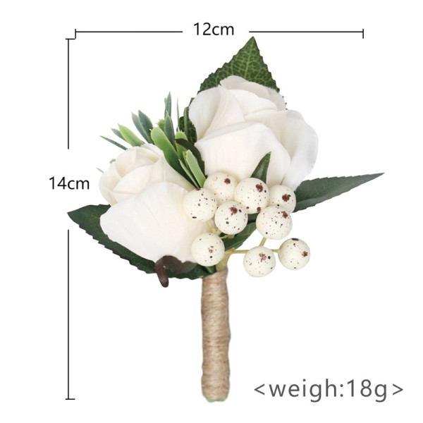 Elegant/Fascinating/Dreamlike/Delicate Free-Form Silk Flower Boutonniere -