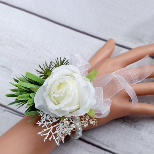 Elegant/Fascinating/Dreamlike/Delicate Free-Form Silk Flower Wrist Corsage -