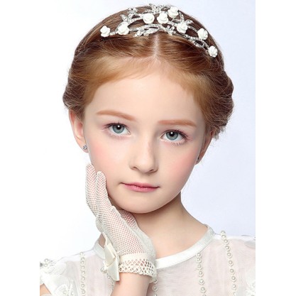 Flower Girl Alloy Tiaras With Rhinestones/Flower