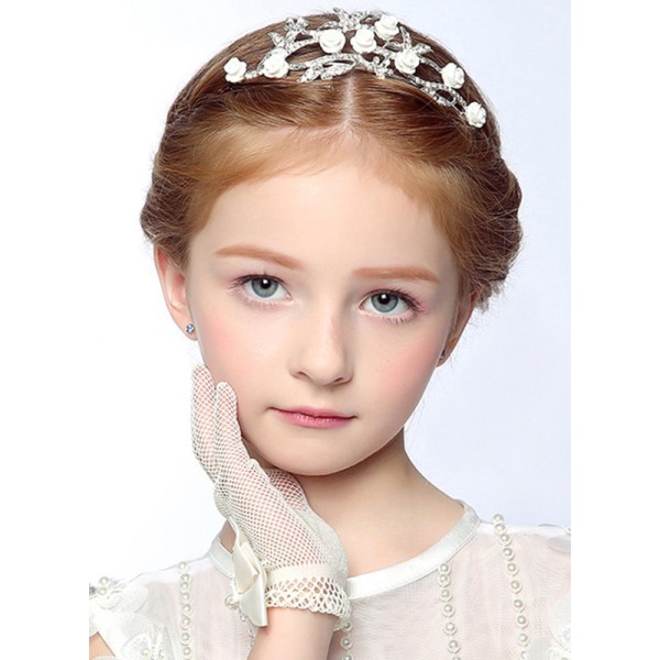 Flower Girl Alloy Tiaras With Rhinestones/Flower