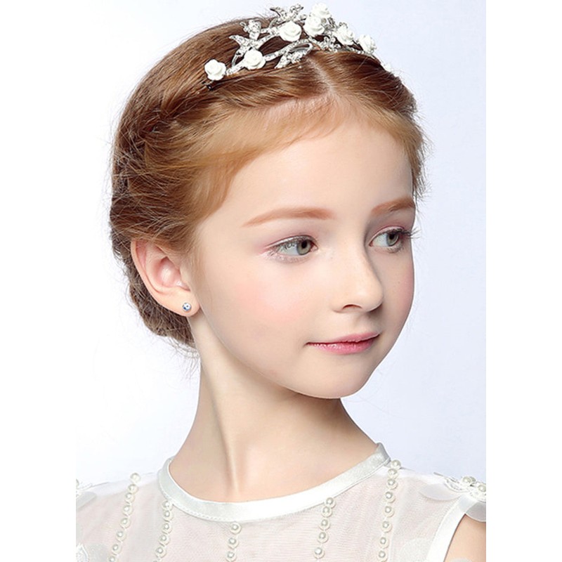 Flower Girl Alloy Tiaras With Rhinestones/Flower