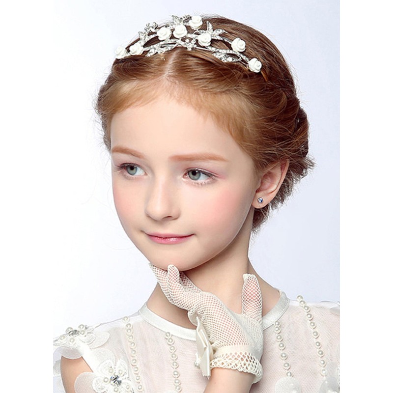 Flower Girl Alloy Tiaras With Rhinestones/Flower