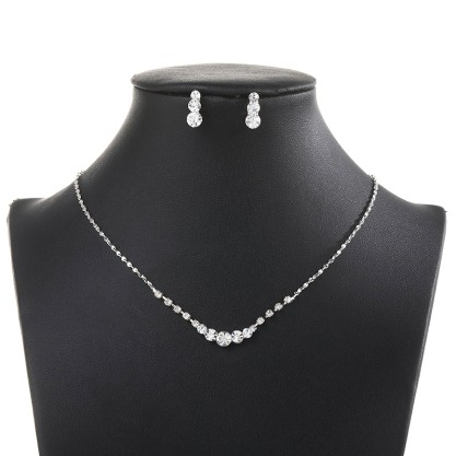 Ladies'/Couples' Elegant/Beautiful/Fashionable/Classic/Simple Alloy With Irregular Rhinestone Jewelry Sets