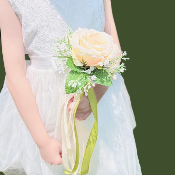 Elegant/Fascinating/Dreamlike Free-Form Silk Flower Junior Bridesmaid Bouquets -