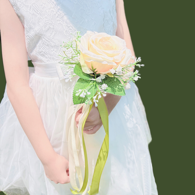 Elegant/Fascinating/Dreamlike Free-Form Silk Flower Junior Bridesmaid Bouquets -