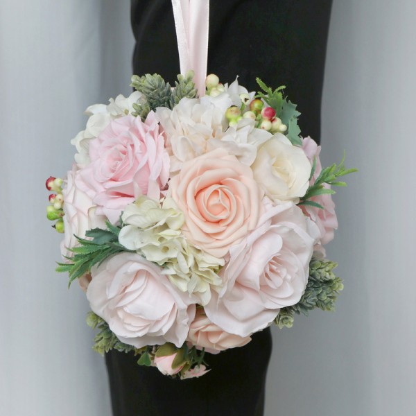 Elegant/Fascinating/Dreamlike Round Silk Flower Bridesmaid Bouquets/Junior Bridesmaid Bouquets -