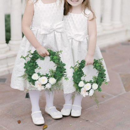 Elegant/Fascinating/Dreamlike Free-Form Silk Flower Junior Bridesmaid Bouquets -