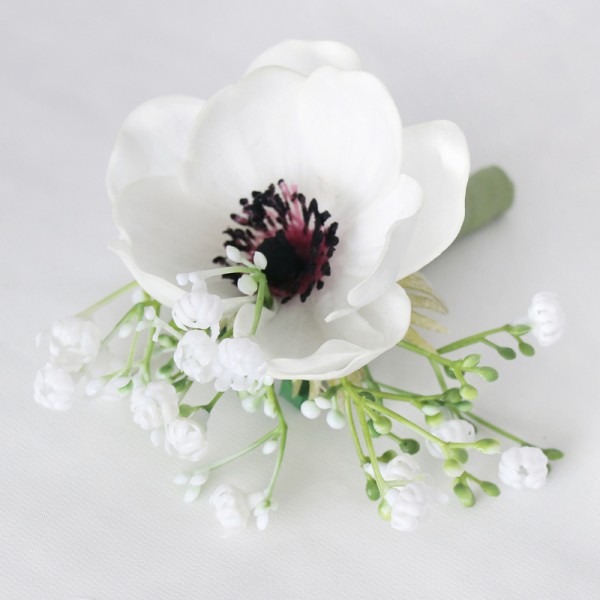 Elegant/Fascinating/Dreamlike Free-Form Silk Flower Boutonniere -