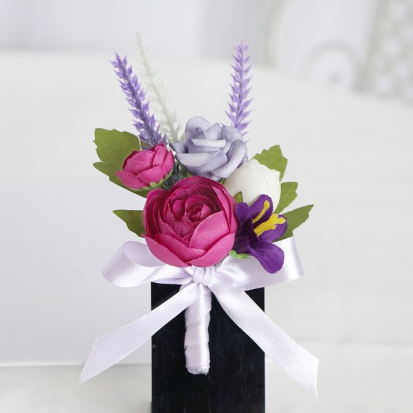 Elegant/Fascinating/Dreamlike Free-Form Silk Flower Boutonniere -