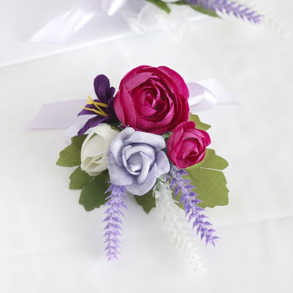 Elegant/Fascinating/Dreamlike Free-Form Silk Flower Wrist Corsage -