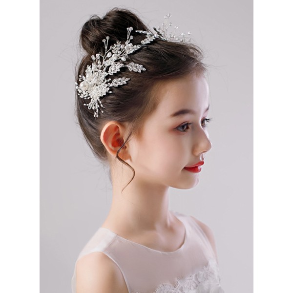 Flower Girl Alloy/Crystal Tiaras With Crystal/Beading/Sequin (Set of 2 pieces)