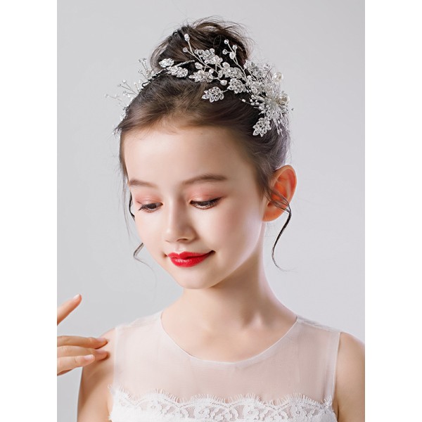 Flower Girl Alloy/Crystal Tiaras With Crystal/Beading/Sequin (Set of 2 pieces)