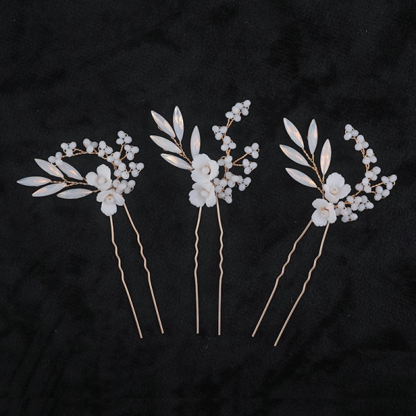 Hairpins/Headpiece Exquisite With Rhinestone/Crystal (Set of 3 pieces)