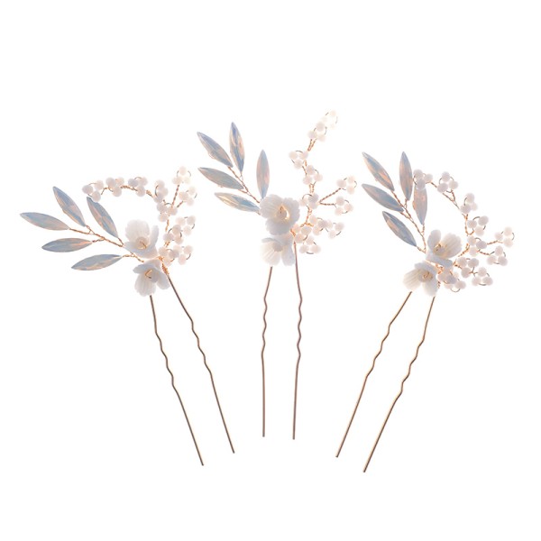 Hairpins/Headpiece Exquisite With Rhinestone/Crystal (Set of 3 pieces)