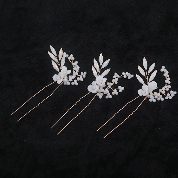 Hairpins/Headpiece Exquisite With Rhinestone/Crystal (Set of 3 pieces)