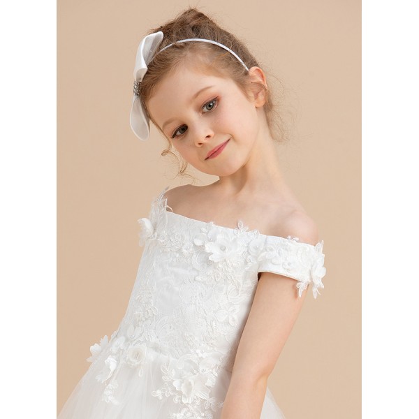 Flower Girl Satin/Polyester Tiaras With Rhinestones