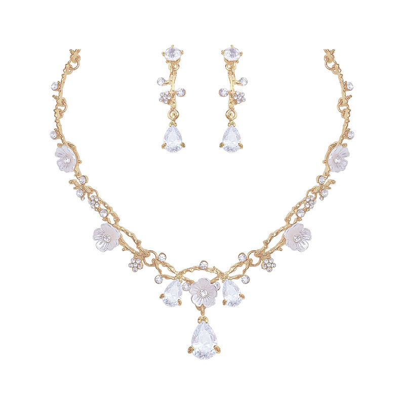 Ladies' Elegant/Beautiful/Classic/Pretty/Attractive Alloy With Oval Rhinestone Jewelry Sets