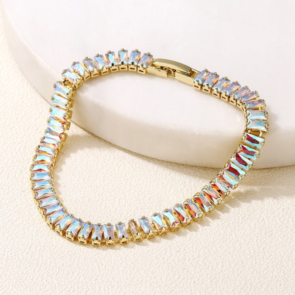 Elegant/Beautiful/Classic/Pretty/Attractive Alloy With Square Rhinestone Bracelets