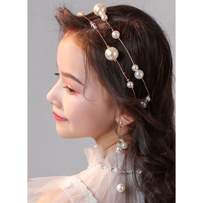 Flower Girl Alloy/Imitation Pearls/Rhinestones Tiaras/Earrings With Imitation Pearls/Rhinestones (Set of 3 pieces)