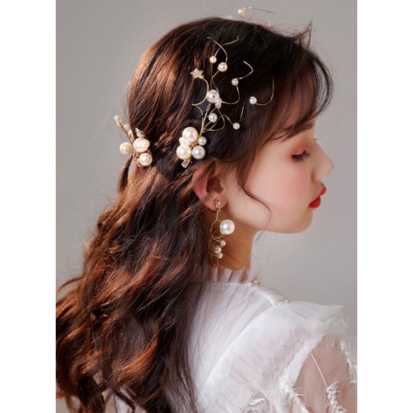 Flower Girl Alloy/Imitation Pearls Tiaras/Earrings With Imitation Pearls/Beading (Set of 7)