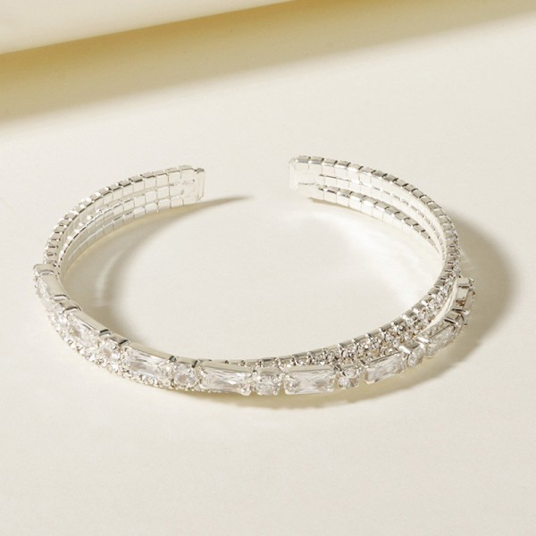 Beautiful/Fashionable/Attractive Alloy With Round Rhinestone/Cubic Zirconia Bracelets/Fashion jewelry