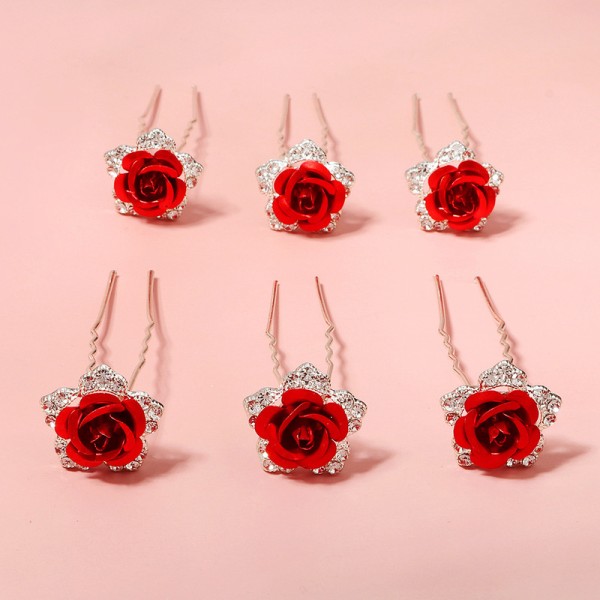 Hairpins/Headpiece Unique/Stylish/Shining/Amazing/Pretty/Romantic (Set of 6)