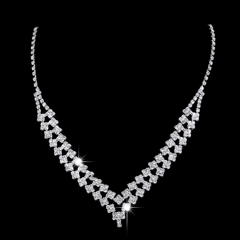 Ladies' Beautiful/Attractive Alloy With Round Rhinestone Jewelry Sets