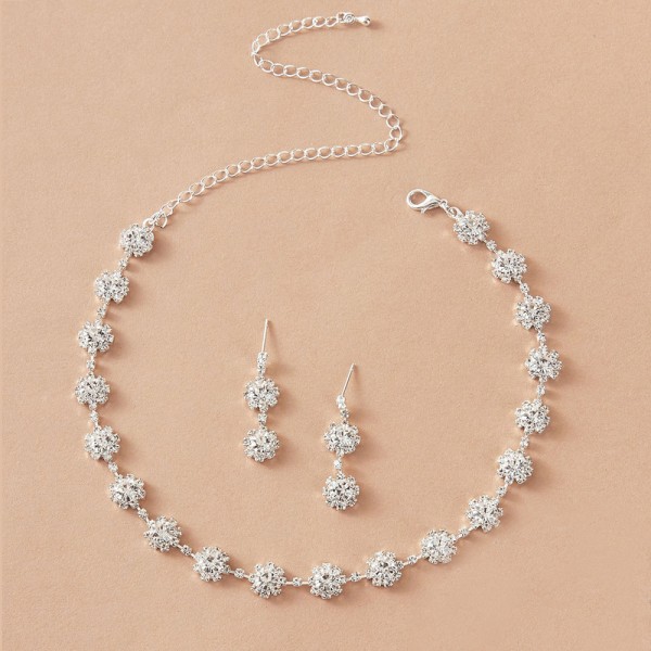 Ladies' Beautiful/Attractive Alloy With Round Rhinestone Jewelry Sets