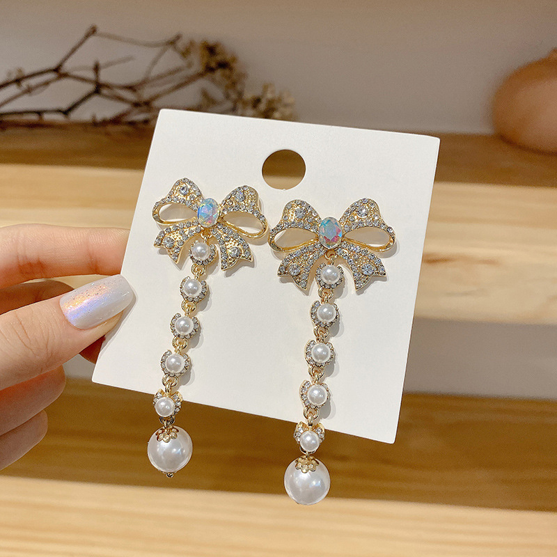 Ladies' Beautiful/Attractive Alloy With Round Rhinestone/Imitation Pearls Fashion jewelry