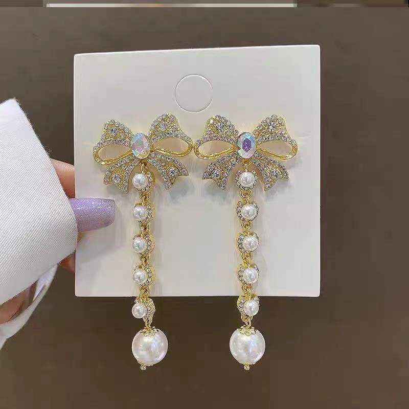 Ladies' Beautiful/Attractive Alloy With Round Rhinestone/Imitation Pearls Fashion jewelry