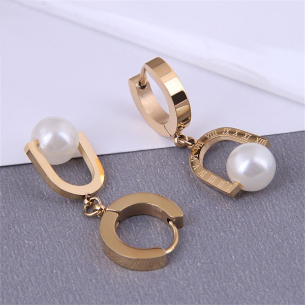 Ladies' Beautiful/Attractive Alloy With Round Pearl Fashion jewelry