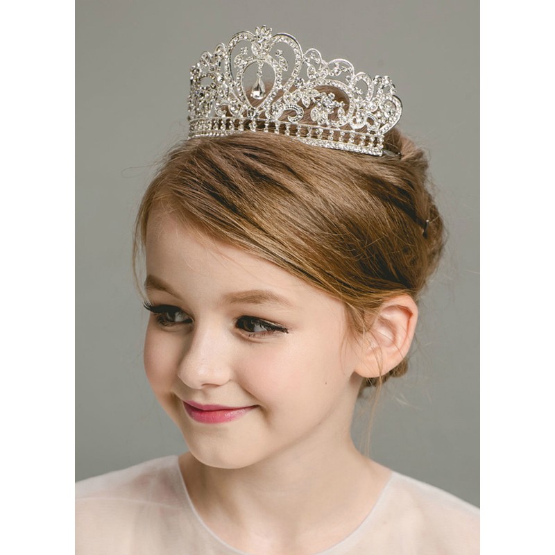 Flower Girl Alloy/Rhinestones Tiaras With Rhinestones