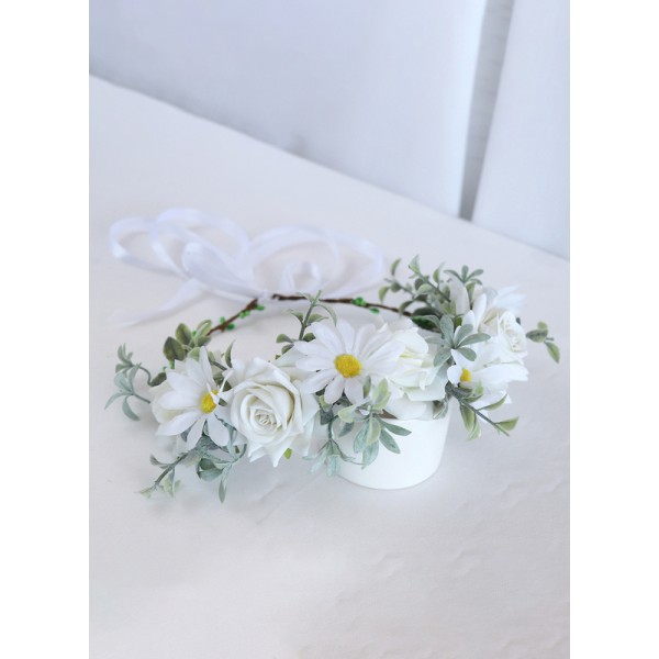 Flower Girl Artificial Flower Tiaras With Flower