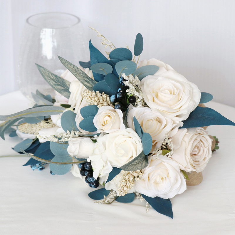 Cascade Silk Flower Bridal Bouquets -