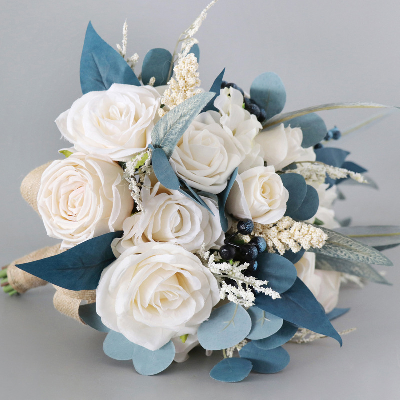 Cascade Silk Flower Bridal Bouquets -