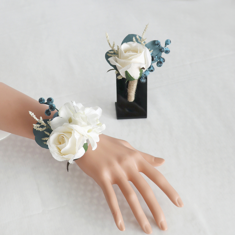 Free-Form Silk Flower Wedding Bouquet sets -