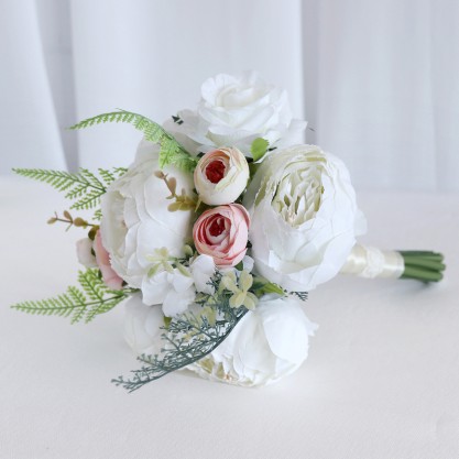 Round Silk Flower Junior Bridesmaid Bouquets -