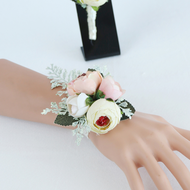 Silk Flower Wrist Corsage -