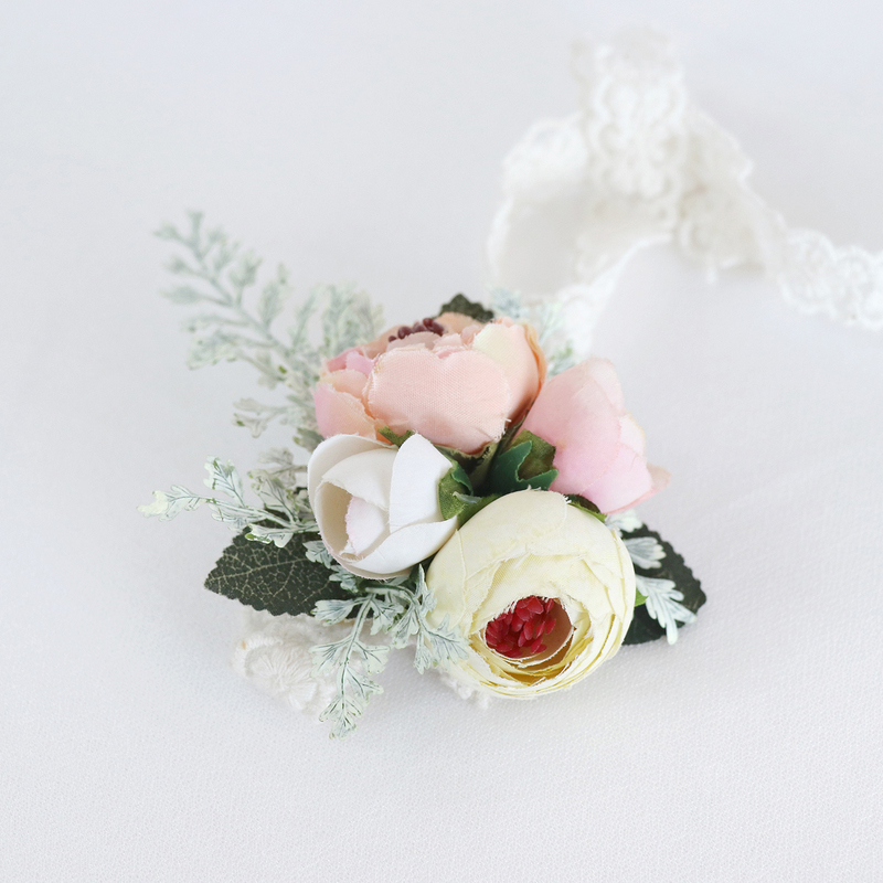 Silk Flower Wrist Corsage -