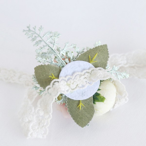 Silk Flower Wrist Corsage -