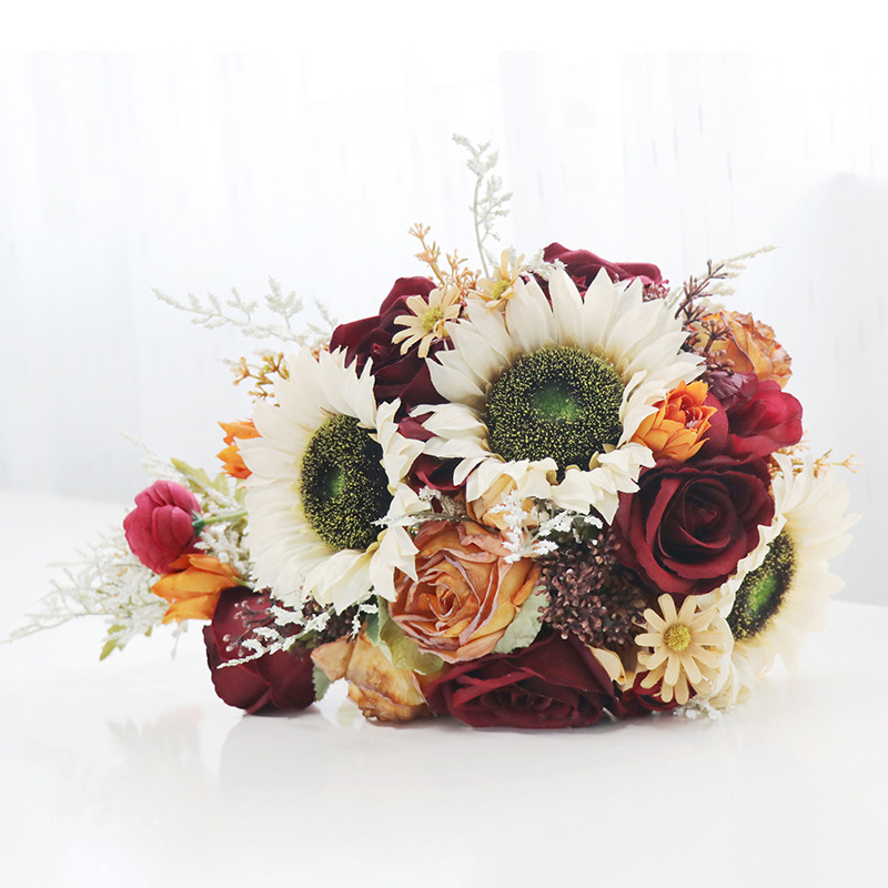 Cascade Silk Flower Bridal Bouquets -