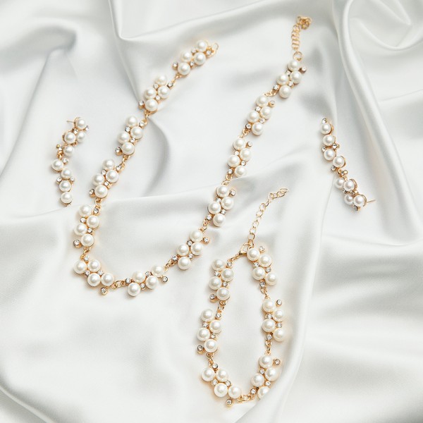 Ladies' Elegant Alloy With Irregular Rhinestone Jewelry Sets