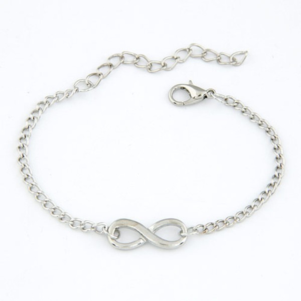 Ladies' Fashionable Alloy With Irregular Rhinestone Bracelets