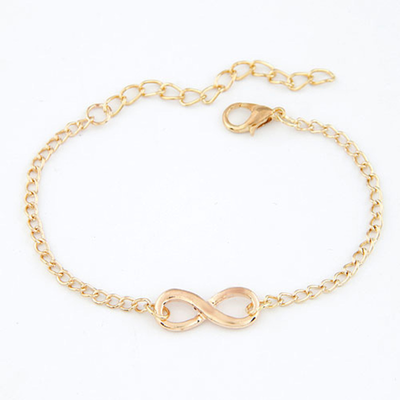 Ladies' Fashionable Alloy With Irregular Rhinestone Bracelets