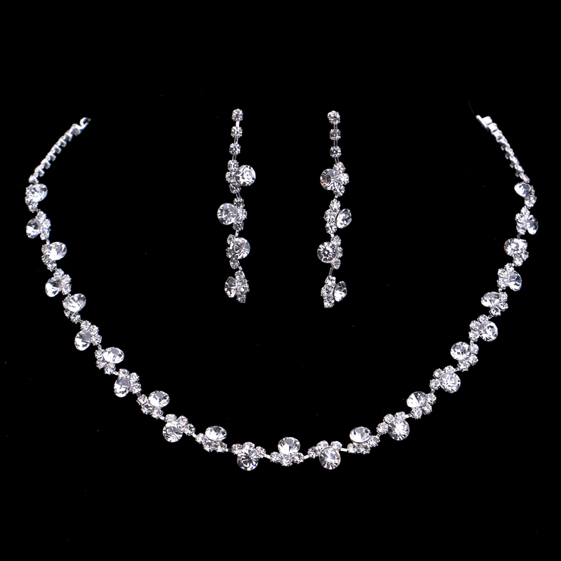 Ladies' Flower Shaped Alloy With Irregular Cubic Zirconia Jewelry Sets